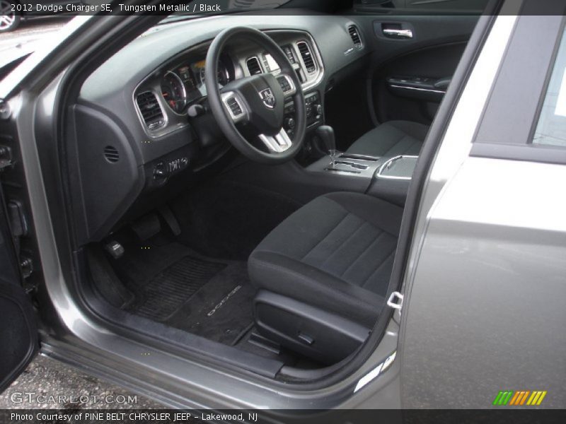 Tungsten Metallic / Black 2012 Dodge Charger SE