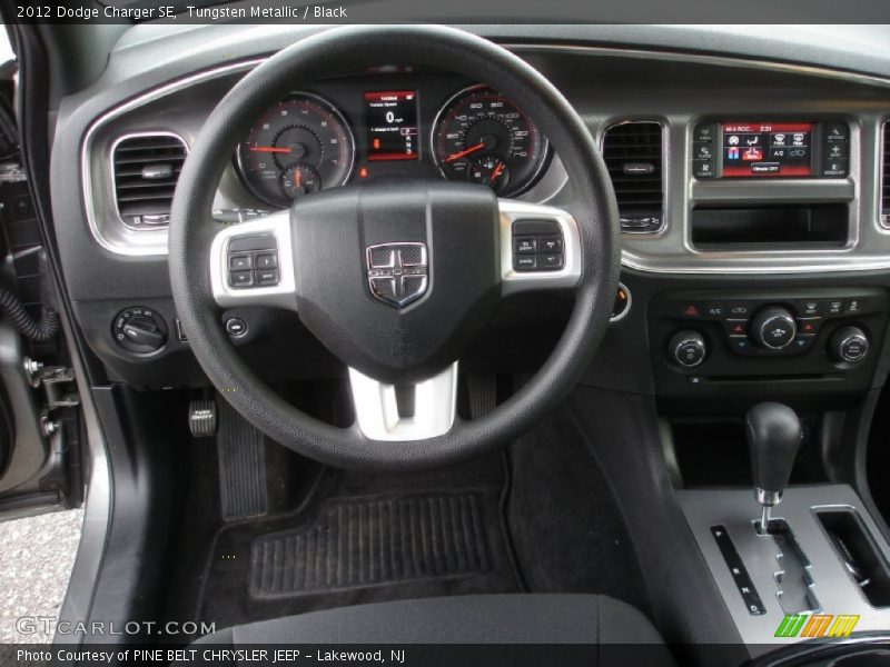 Tungsten Metallic / Black 2012 Dodge Charger SE