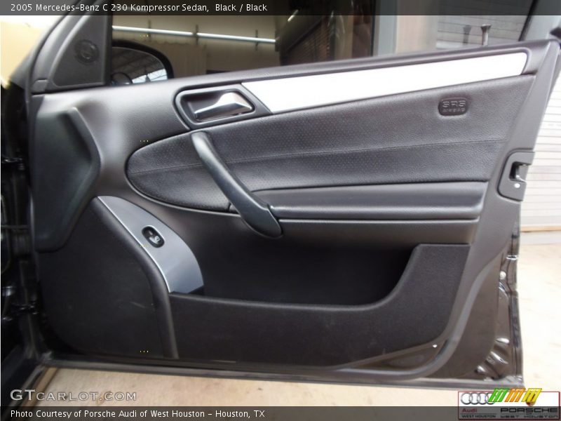 Black / Black 2005 Mercedes-Benz C 230 Kompressor Sedan