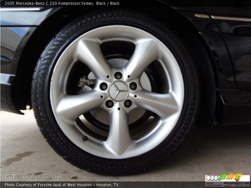 Black / Black 2005 Mercedes-Benz C 230 Kompressor Sedan