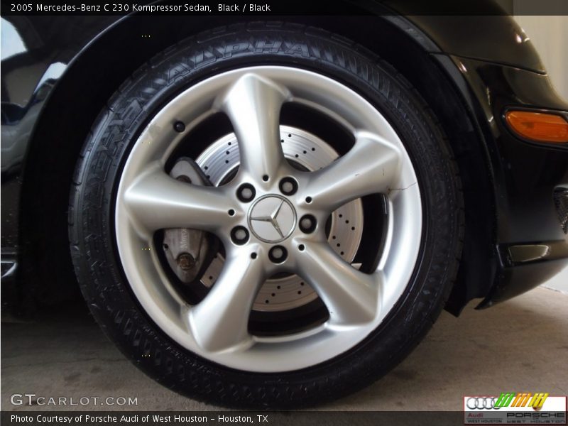 Black / Black 2005 Mercedes-Benz C 230 Kompressor Sedan