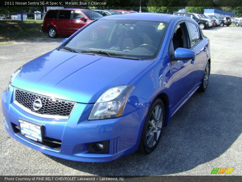 Metallic Blue / Charcoal 2011 Nissan Sentra SE-R Spec V