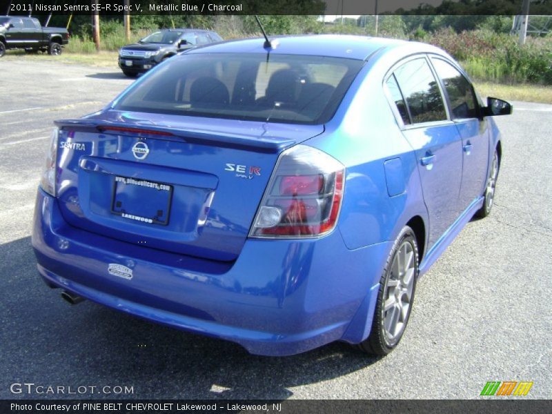Metallic Blue / Charcoal 2011 Nissan Sentra SE-R Spec V