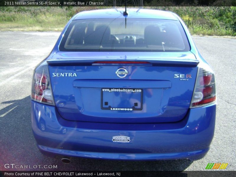 Metallic Blue / Charcoal 2011 Nissan Sentra SE-R Spec V