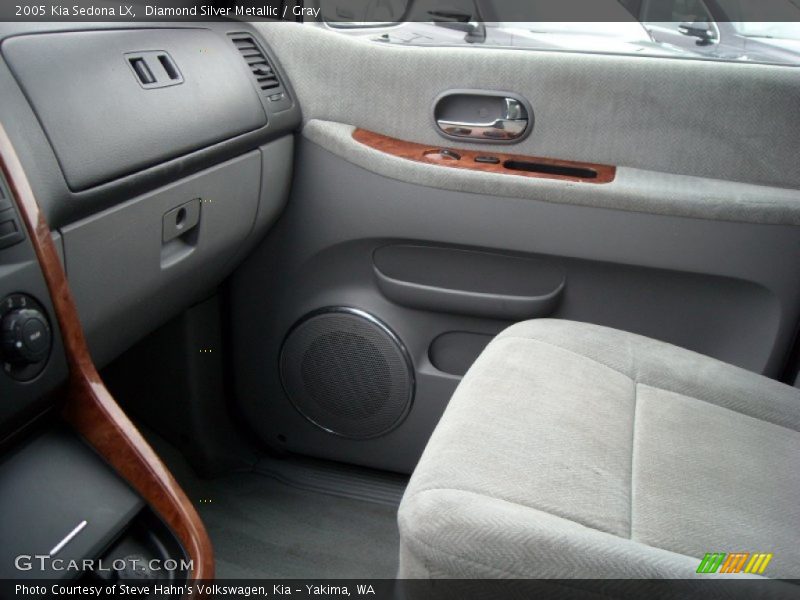 Diamond Silver Metallic / Gray 2005 Kia Sedona LX