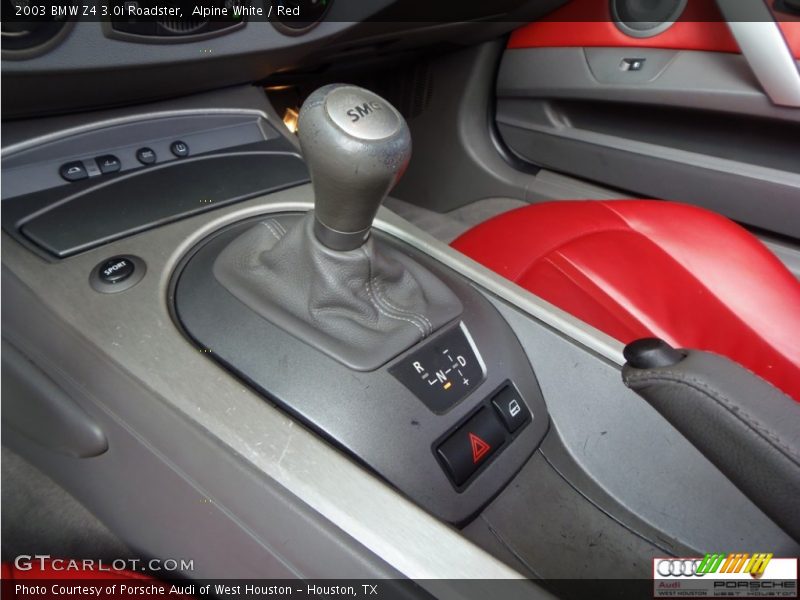 Alpine White / Red 2003 BMW Z4 3.0i Roadster