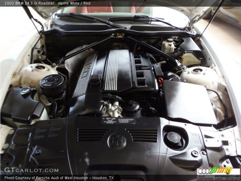 Alpine White / Red 2003 BMW Z4 3.0i Roadster