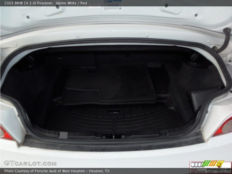 Alpine White / Red 2003 BMW Z4 3.0i Roadster