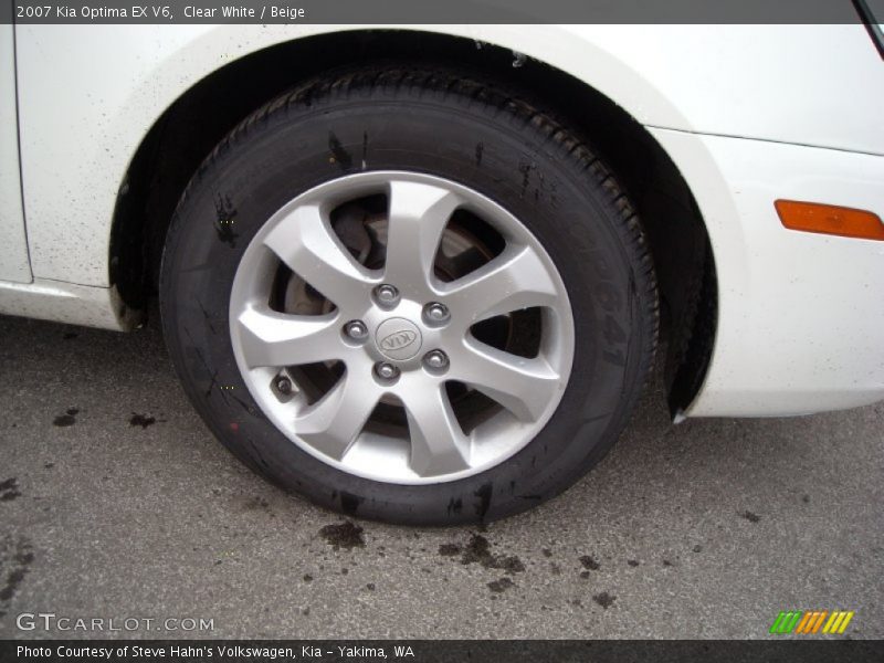 Clear White / Beige 2007 Kia Optima EX V6