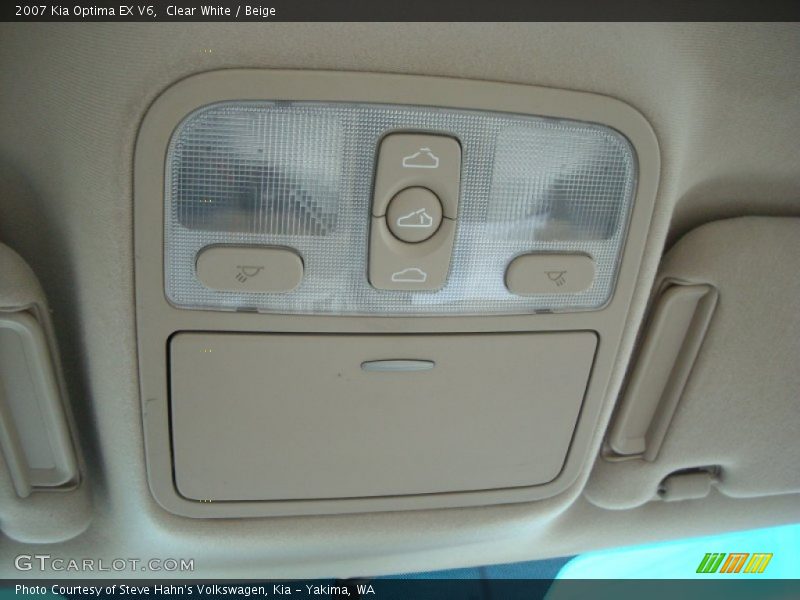 Clear White / Beige 2007 Kia Optima EX V6