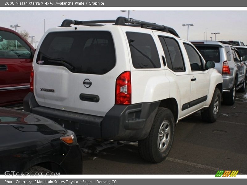 Avalanche White / Graphite 2008 Nissan Xterra X 4x4
