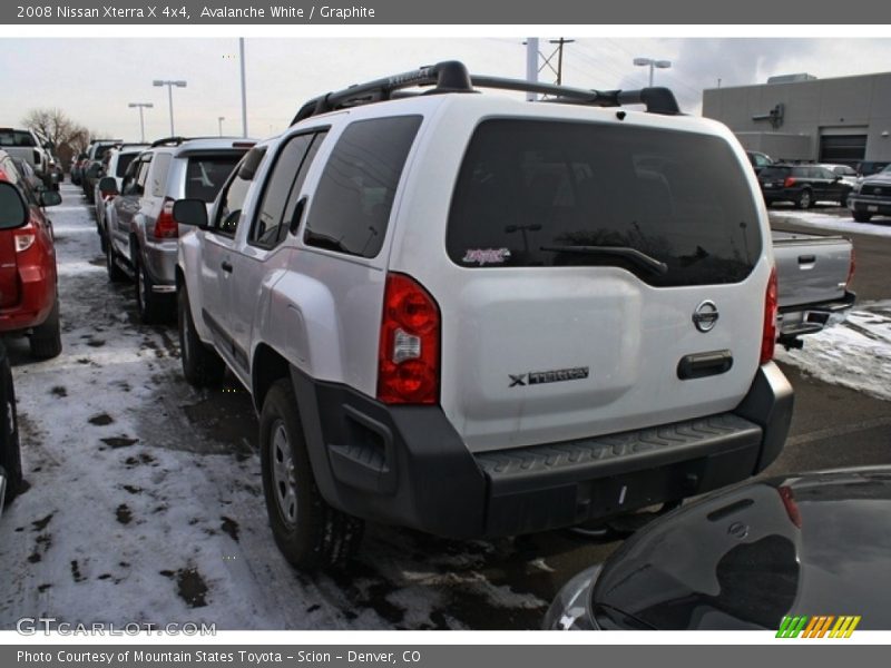 Avalanche White / Graphite 2008 Nissan Xterra X 4x4