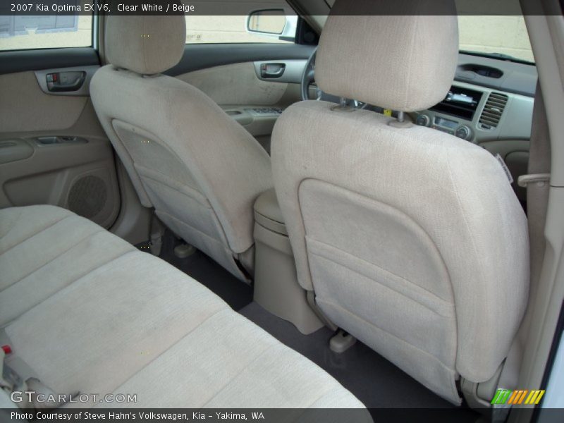 Clear White / Beige 2007 Kia Optima EX V6