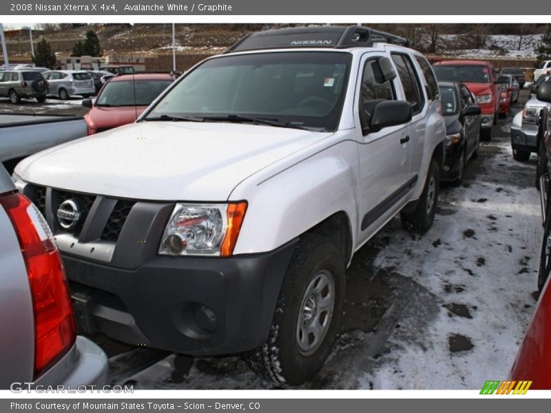 Avalanche White / Graphite 2008 Nissan Xterra X 4x4