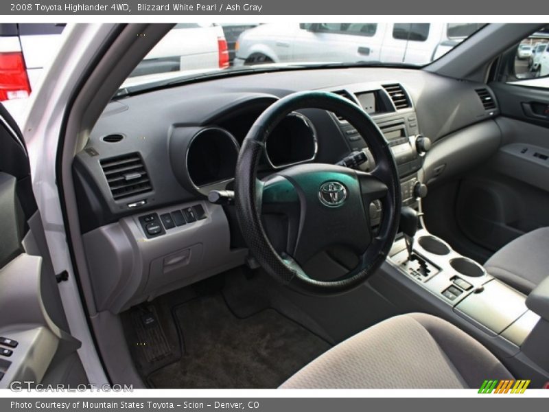 Blizzard White Pearl / Ash Gray 2008 Toyota Highlander 4WD