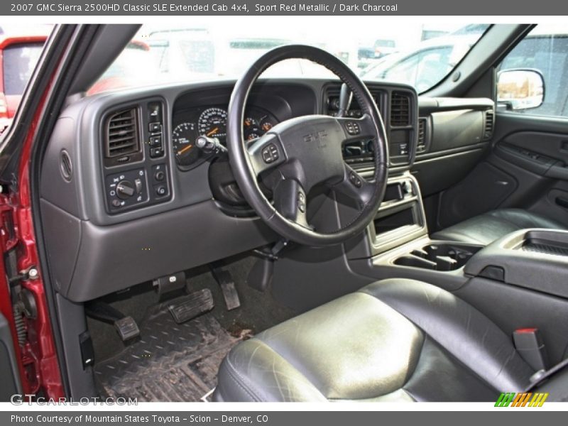 Sport Red Metallic / Dark Charcoal 2007 GMC Sierra 2500HD Classic SLE Extended Cab 4x4