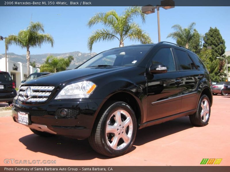 Black / Black 2006 Mercedes-Benz ML 350 4Matic