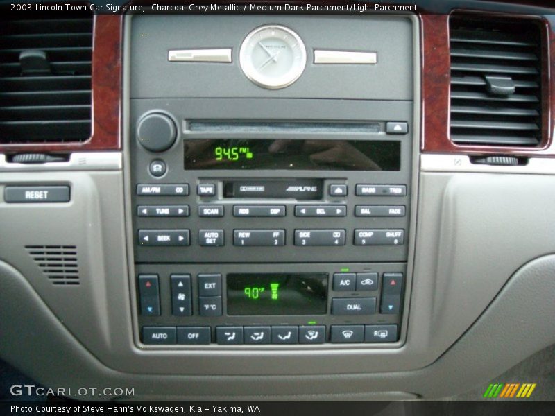 Charcoal Grey Metallic / Medium Dark Parchment/Light Parchment 2003 Lincoln Town Car Signature