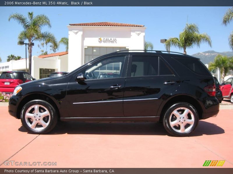 Black / Black 2006 Mercedes-Benz ML 350 4Matic