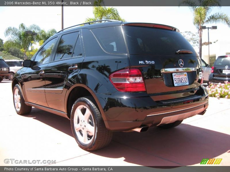 Black / Black 2006 Mercedes-Benz ML 350 4Matic