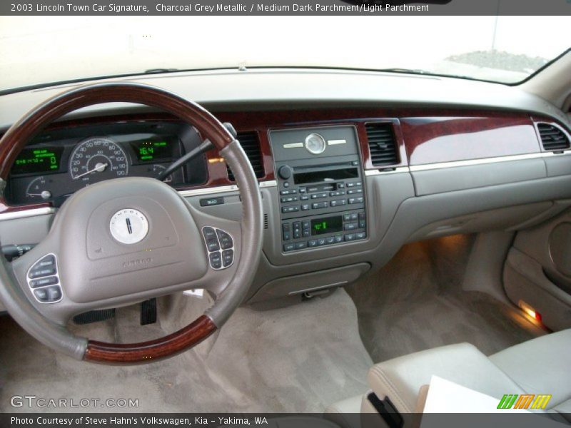 Charcoal Grey Metallic / Medium Dark Parchment/Light Parchment 2003 Lincoln Town Car Signature