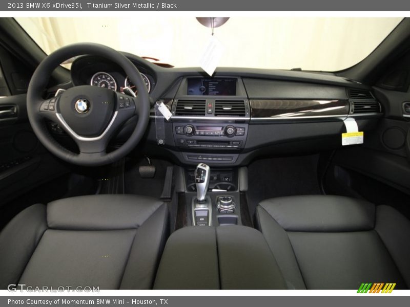 Titanium Silver Metallic / Black 2013 BMW X6 xDrive35i