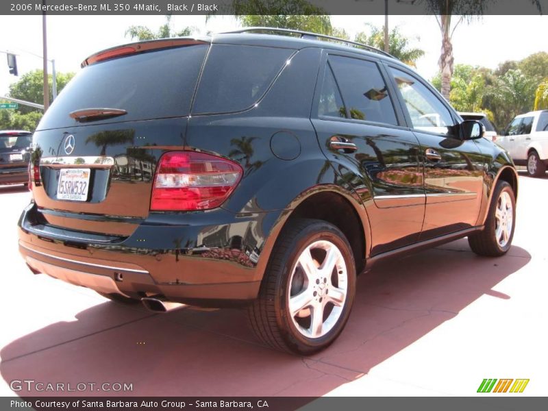Black / Black 2006 Mercedes-Benz ML 350 4Matic
