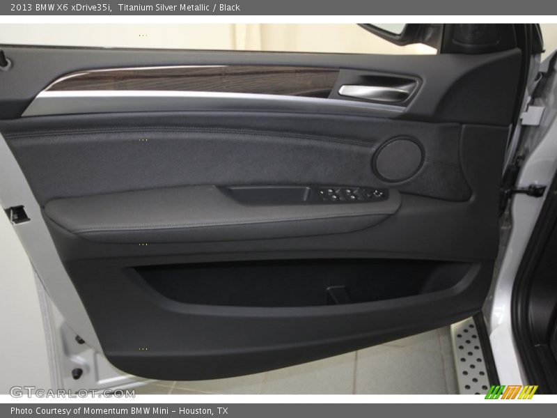 Titanium Silver Metallic / Black 2013 BMW X6 xDrive35i