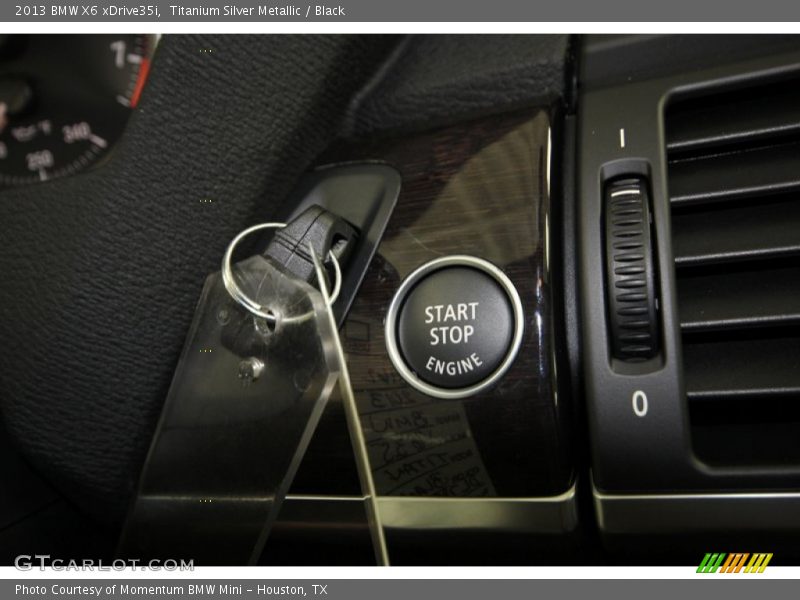 Titanium Silver Metallic / Black 2013 BMW X6 xDrive35i