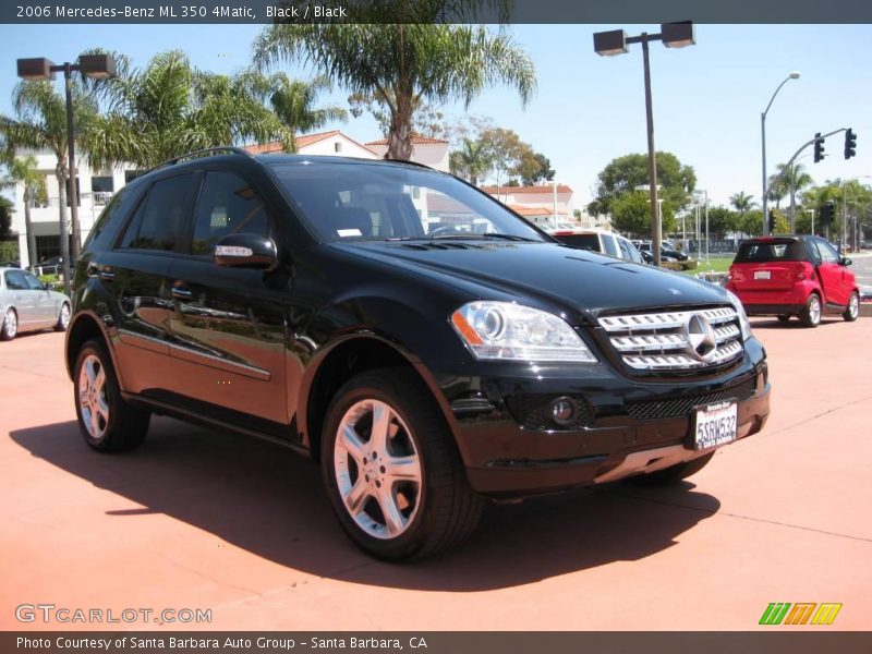 Black / Black 2006 Mercedes-Benz ML 350 4Matic