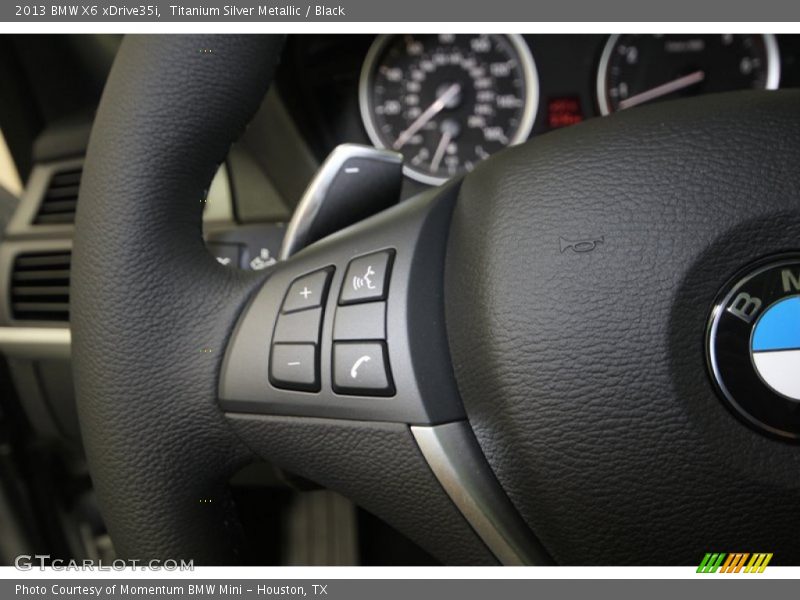 Titanium Silver Metallic / Black 2013 BMW X6 xDrive35i