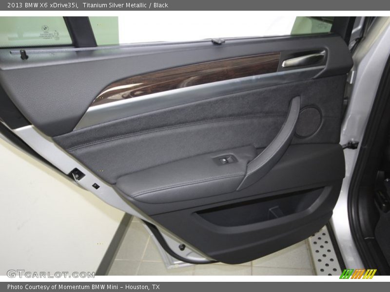 Titanium Silver Metallic / Black 2013 BMW X6 xDrive35i