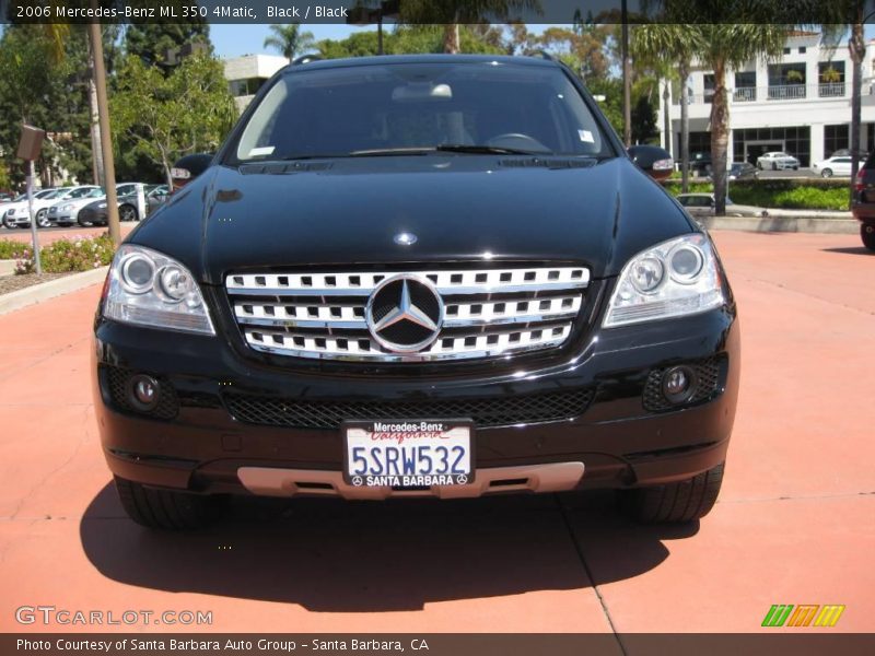 Black / Black 2006 Mercedes-Benz ML 350 4Matic