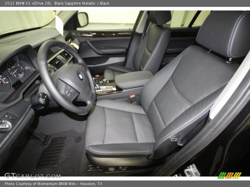 Black Sapphire Metallic / Black 2013 BMW X3 xDrive 28i