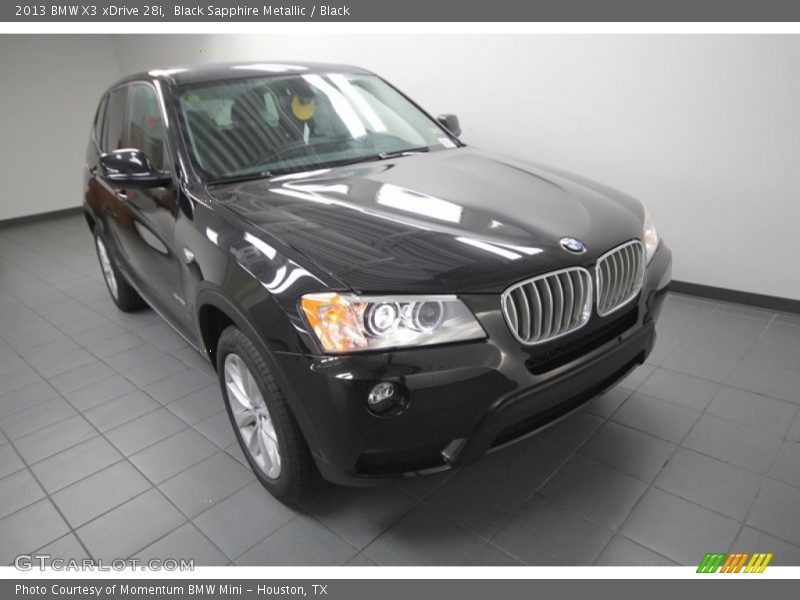 Black Sapphire Metallic / Black 2013 BMW X3 xDrive 28i