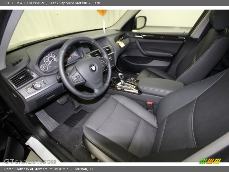 Black Sapphire Metallic / Black 2013 BMW X3 xDrive 28i
