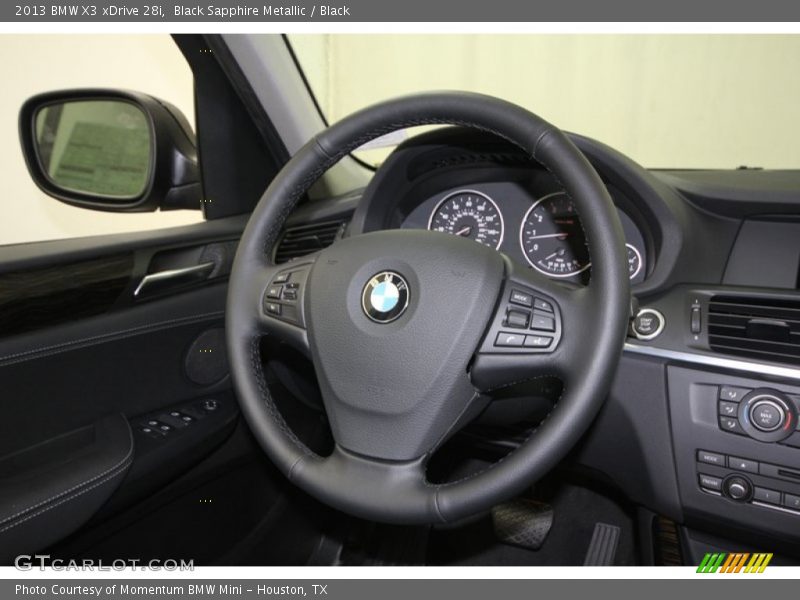 Black Sapphire Metallic / Black 2013 BMW X3 xDrive 28i