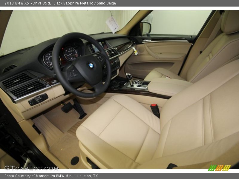 Black Sapphire Metallic / Sand Beige 2013 BMW X5 xDrive 35d