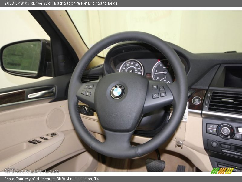 Black Sapphire Metallic / Sand Beige 2013 BMW X5 xDrive 35d