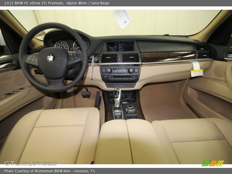 Alpine White / Sand Beige 2013 BMW X5 xDrive 35i Premium