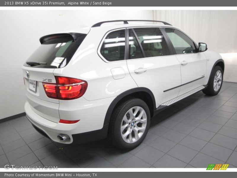 Alpine White / Sand Beige 2013 BMW X5 xDrive 35i Premium
