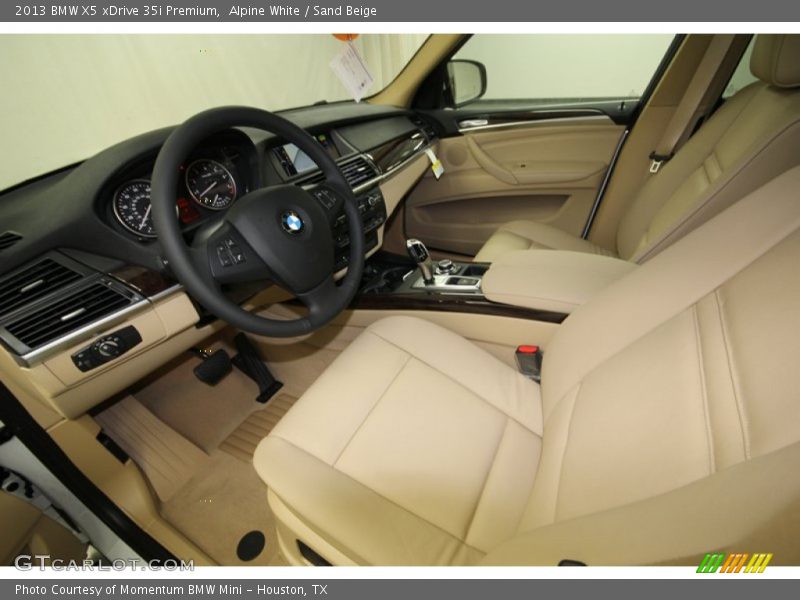 Alpine White / Sand Beige 2013 BMW X5 xDrive 35i Premium