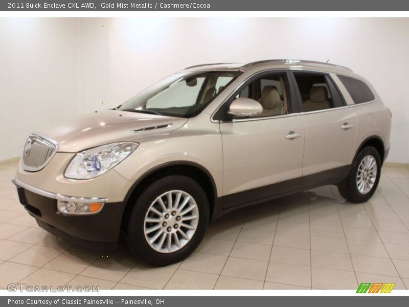 Gold Mist Metallic / Cashmere/Cocoa 2011 Buick Enclave CXL AWD