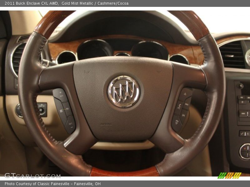 Gold Mist Metallic / Cashmere/Cocoa 2011 Buick Enclave CXL AWD