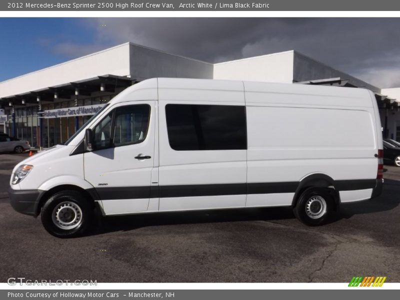 Arctic White / Lima Black Fabric 2012 Mercedes-Benz Sprinter 2500 High Roof Crew Van