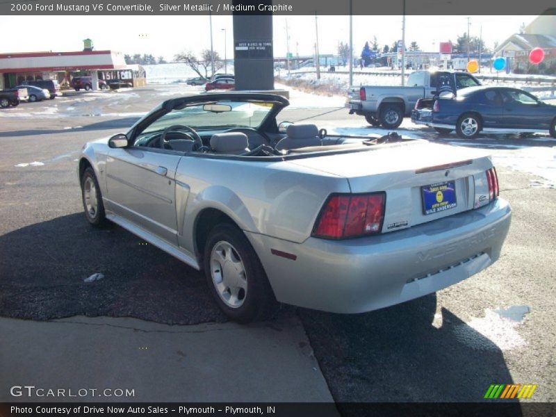 Silver Metallic / Medium Graphite 2000 Ford Mustang V6 Convertible