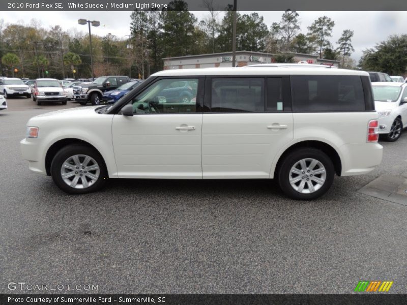 White Suede / Medium Light Stone 2010 Ford Flex SE
