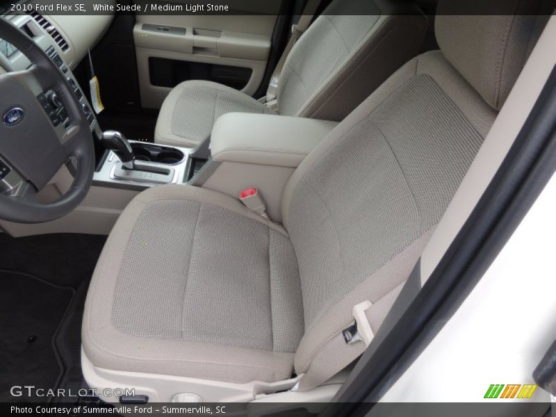 White Suede / Medium Light Stone 2010 Ford Flex SE