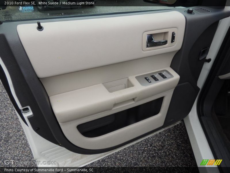 White Suede / Medium Light Stone 2010 Ford Flex SE