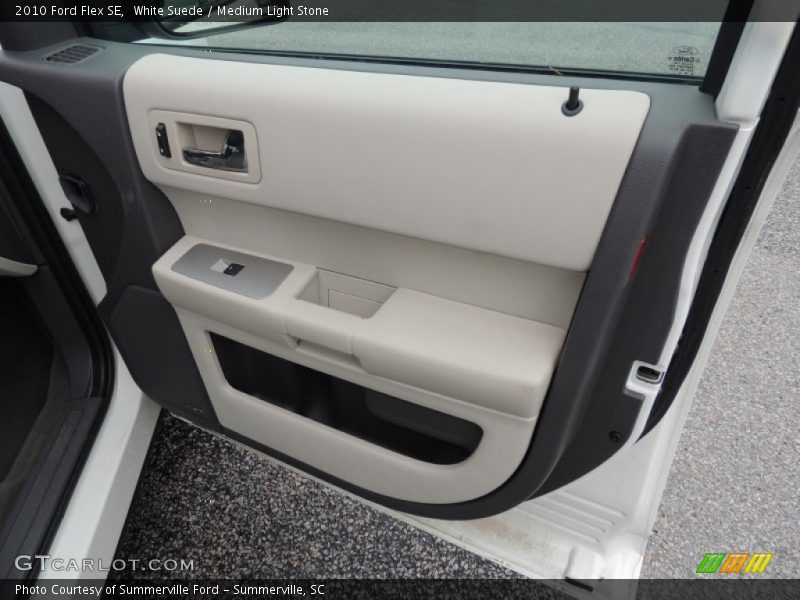 White Suede / Medium Light Stone 2010 Ford Flex SE